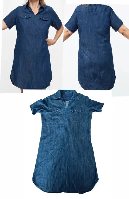 Джинсовое платье-рубашка / Denim Shirt Dress. — Батуми — 15 ₾