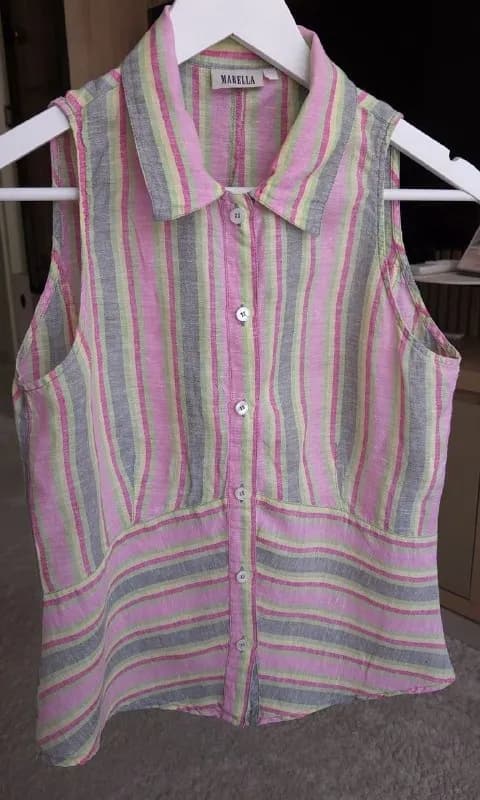 Льняная рубашка Marella (Max Mara) полоска — Тбилиси — 40 ₾