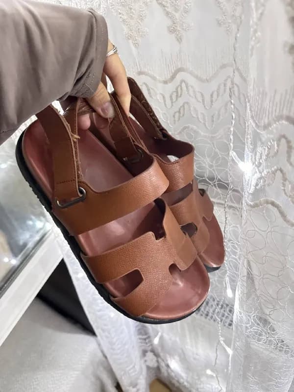 Сандалии женские черные из натуральной кожи — Стамбул — 300 ₺