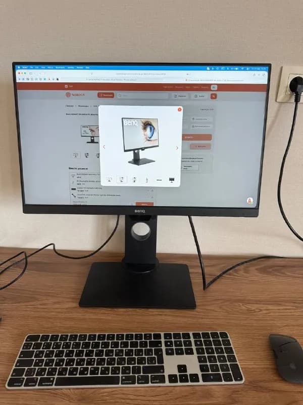 Продам монитор 24» BenQ GW2480-T 220лари. Уникальная эргономическая подставка с огромным диапазоном — Тбилиси — 220 ₾