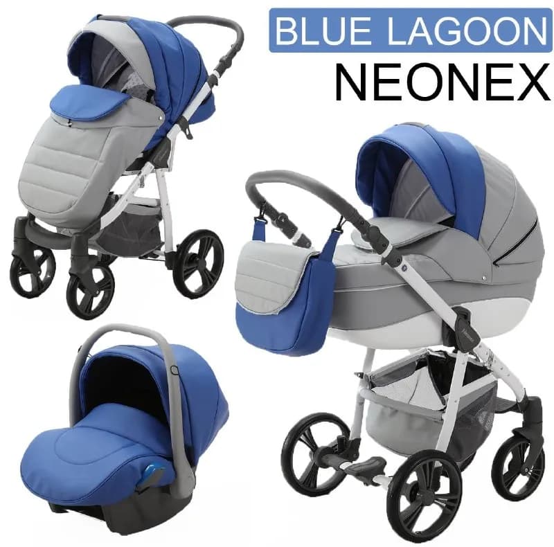 Детская коляска Adamex Neonex 3 в 1 NG-SD3 + автокресло — Тбилиси — 2 500 ₾