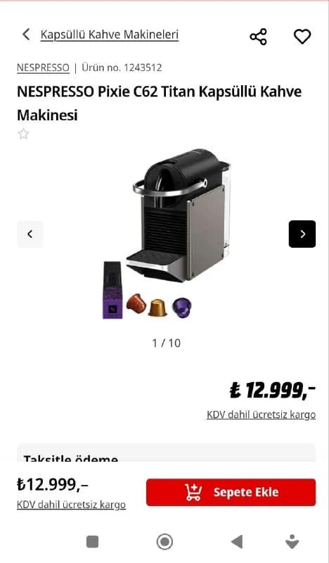 Espresso-макина Hiç kullanılmadı — Стамбул — 7 000 ₺