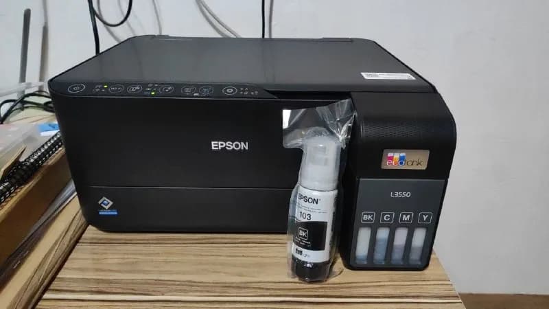 Струйный принтер EPSON L3550 с краской и бумагой — Батуми — 700 ₾