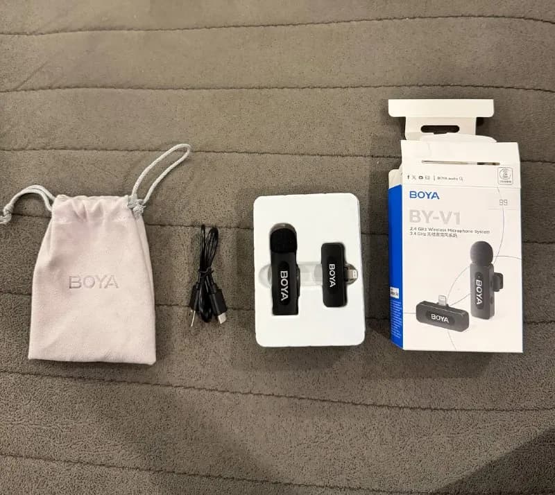 BOYA BY-V1 — беспроводной микрофон для iPhone. Батуми — Батуми — 65 ₾