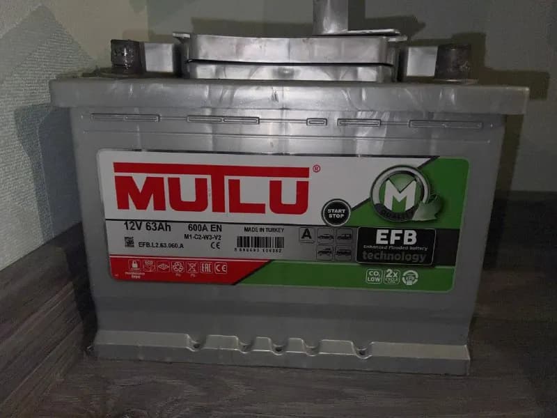 Аккумулятор Mutlu EFB 12V 63Ah 600A — Батуми — 200 ₾