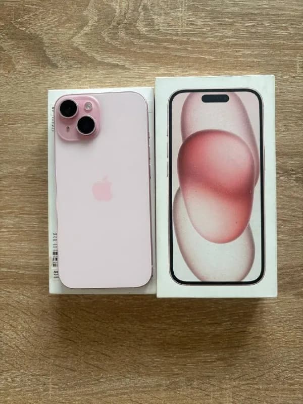 iPhone 15 розового цвета в идеальном состоянии. 128 ГБ. Телефон всегда носился с защитным стеклом и — Минск — 1 250 Br