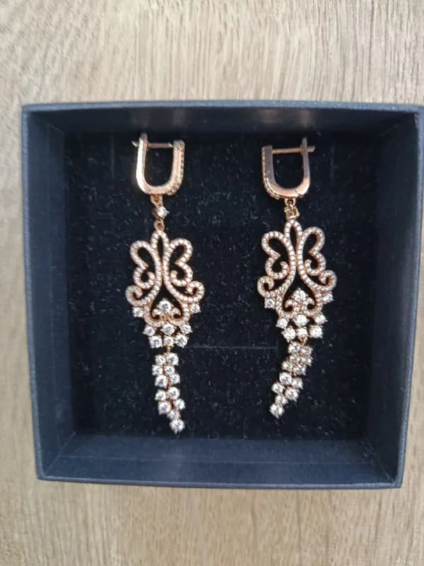 Серёжки на свадьбу, серебро, проба — Батуми — 50 ₾