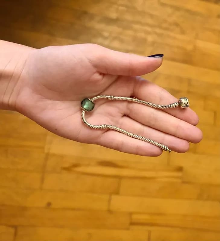 Браслет Pandora с бирюзовым шармом — Батуми — 150 ₾