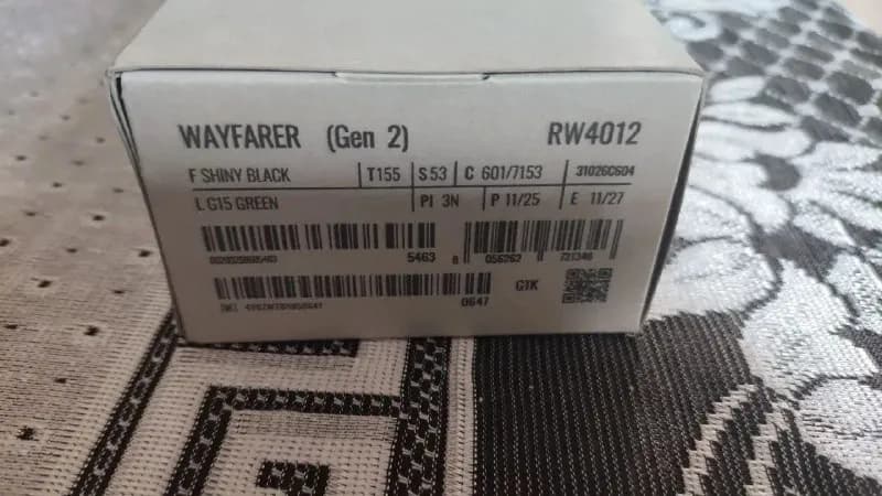 Ray-Ban Wayfarer Gen 2 Shiny Black G-15 Green — Ереван — 200 000 ֏