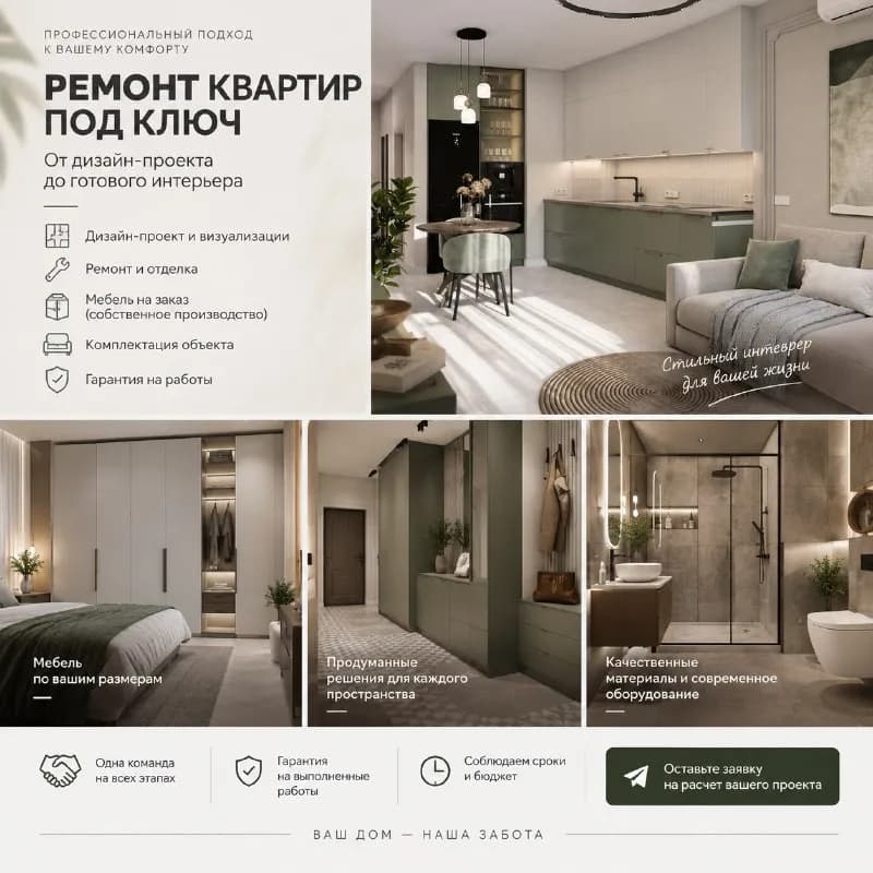 РЕМОНТ КВАРТИР ПОД КЛЮЧ В БАТУМИ — Батуми