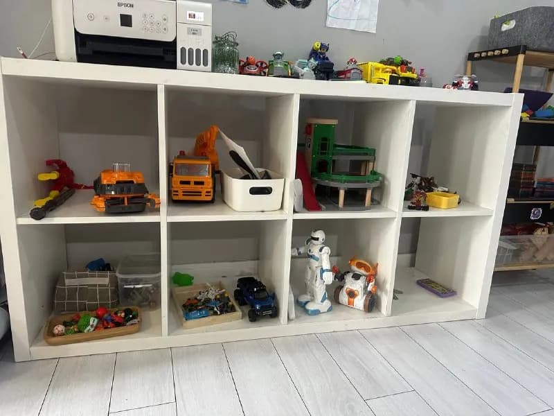 Белый стеллаж на 8 ячеек (IKEA KALLAX / Каллакс) — Батуми — 90 ₾