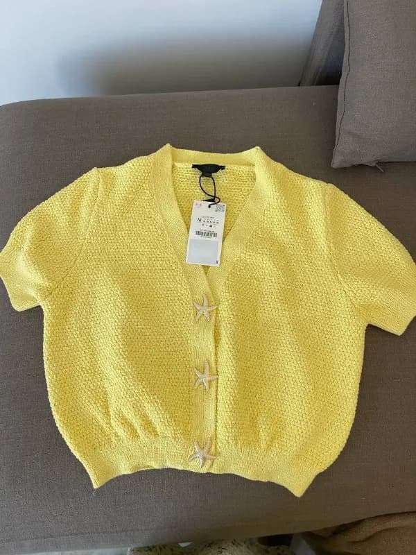 Джемпер ZARA желтый с фурнитурой — Анталия — 1 700 ₺