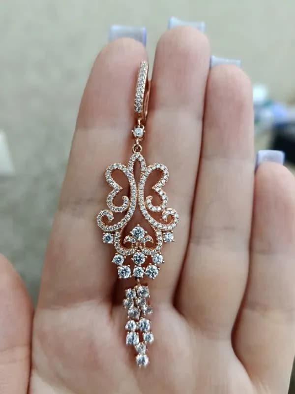 Серьги серебро с позолотой — Батуми — 50 ₾