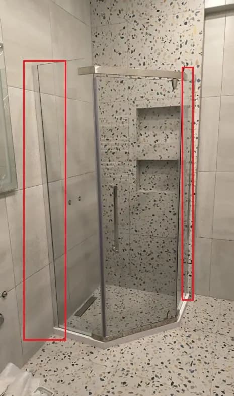 Стеклянная душевая кабина 85×85 см — Батуми — 150 ₾