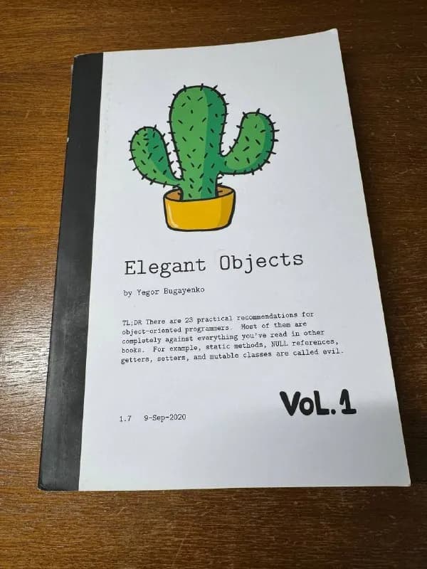 Книга Elegant Object Yegor Bugayenko — Тбилиси — 20 $
