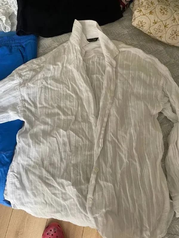 S, 2 рубашки массимо дутти, белая кофта zara, черная майка, спортивные штаны адидас, леггинсы найки, — Тбилиси — 2 ₾