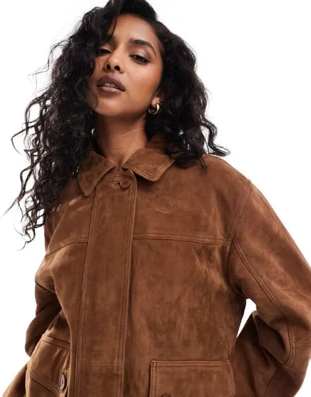 ASOS DESIGN замшевый oversize бомбер — Тбилиси — 220 ₾