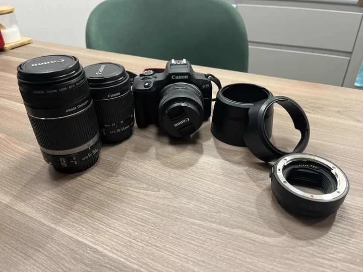 Canon EOS R100 + объектив 18-45mm f/4.5-6.3 IS STM, 1300 GEL — Батуми — 1 300 ₾