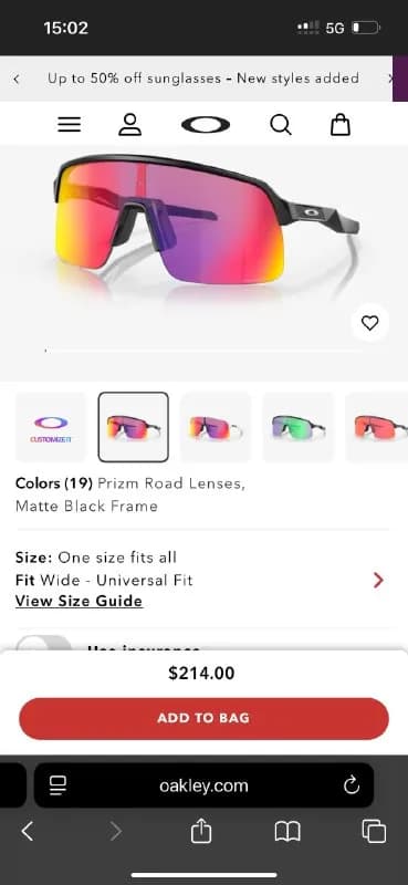 Очки Oakley Prizm Road — Батуми — 150 $