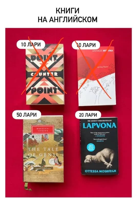Книги на английском (Lapvona, Tale of Genji) — Батуми — 20 ₾
