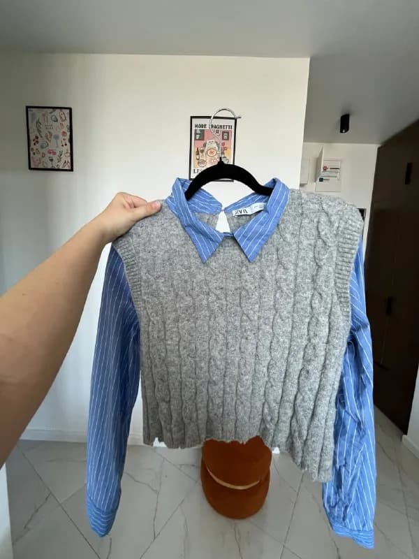 1. Джемпер-обманка Zara (2-в-1) — Батуми — 30 ₾