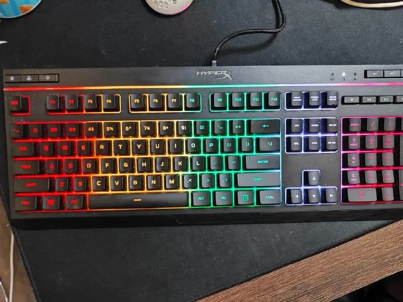 1. Клавиатура механика HyperX Gaming Keyboard Alloy Core RGB USB HX-KB5ME2 Black состояние идеальное — Батуми — 120 ₾