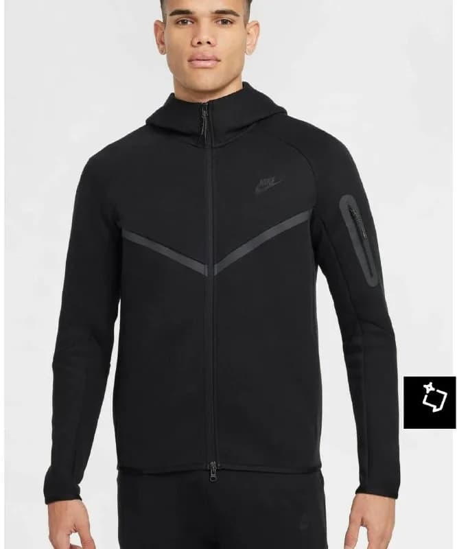 Nike (верх и низ, tech fleece / Nike Sportswear), чёрного цвета, размер L. Совершенно новый, нераспа — Батуми — 950 ₾