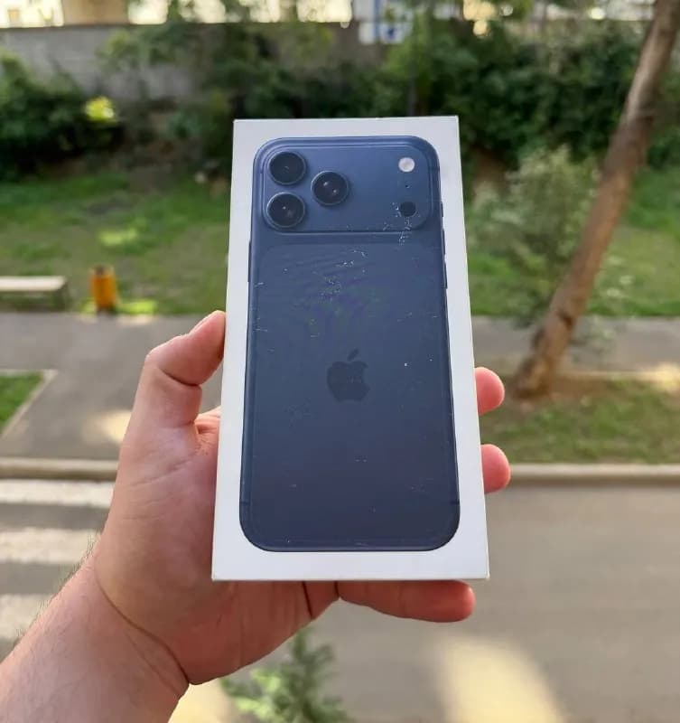 iPhone 17 Pro Max 256 ГБ. Американская электронная SIM-карта. Нераскрытая коробка, запечатанная. Тот — Тбилиси — 3 800 ₾