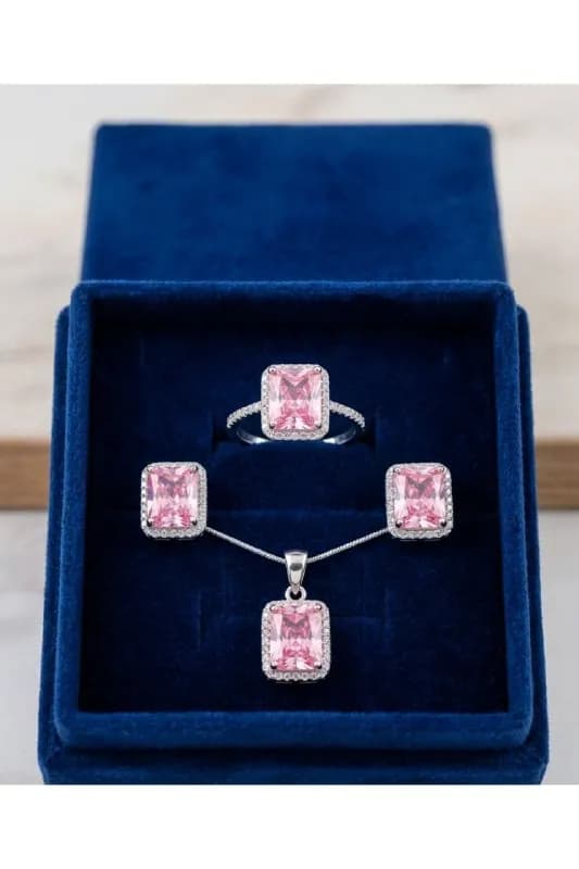 Серебряный комплект (Колье, Серьги) — Батуми — 230 ₾
