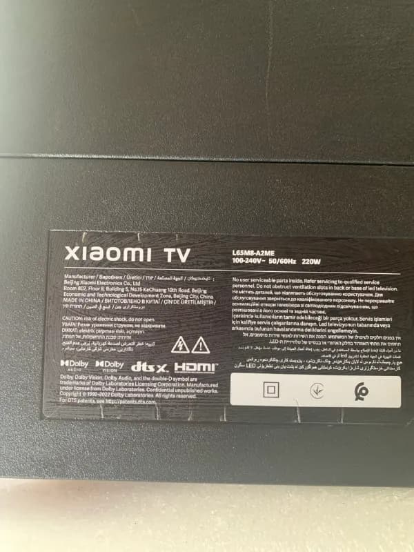 XIAOMI in excellent condition (used for a couple of months) size 148*87 cm, with legs and mount — Тбилиси — 1,100 ₾