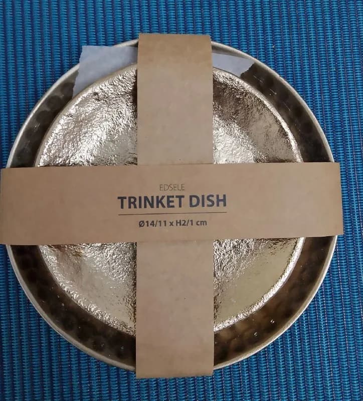 Trinket dish EDSELE Ø11/14cm goldenmetal 2pc — Батуми — 20 ₾