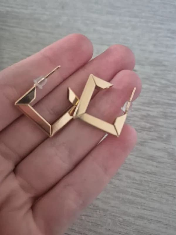Геометрические серьги медицинская сталь — Батуми — 40 ₾