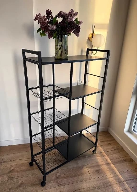 Новый металлический стеллаж с корзинами — Батуми — 160 ₾