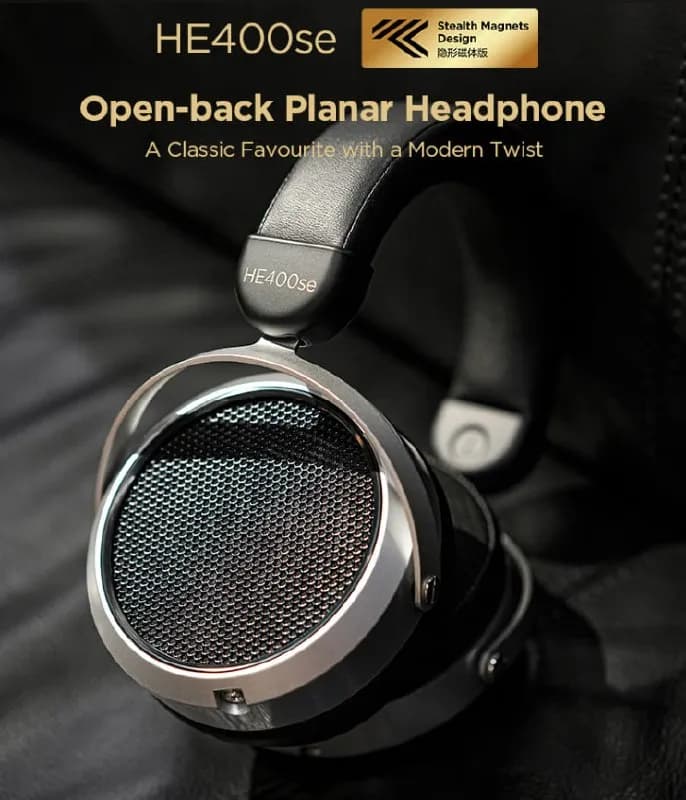Hifiman HE400se (аудиофильские, мониторные, полноразмерные, открытого оформления) stealth magnetic, — Батуми — 240 ₾