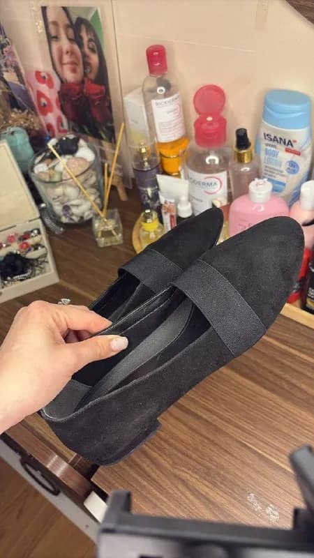 Лодочки из натуральной замши р.38 — Батуми — 40 ₾