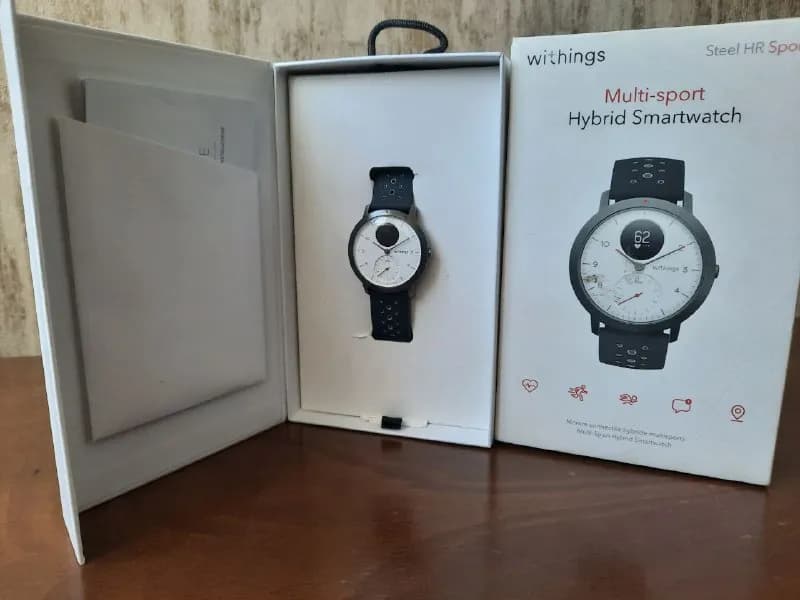 Withings Multi-smart hybrid- Steel HR Sport — ჰიბრიდული ჭკვიანი საათი, სპეციალურად შექმნილი — Тбилиси — 500 ₾