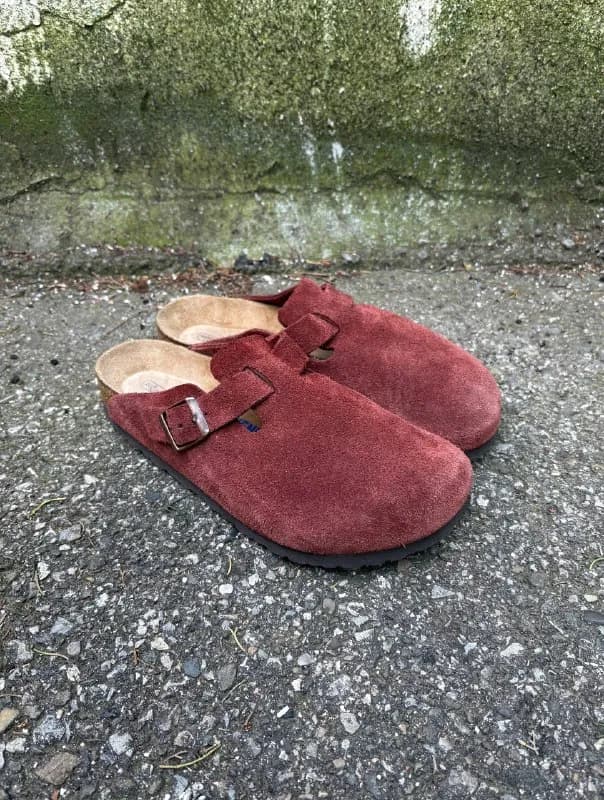 Birkenstock Boston (Maroon Suede) — Тбилиси — 250 ₾