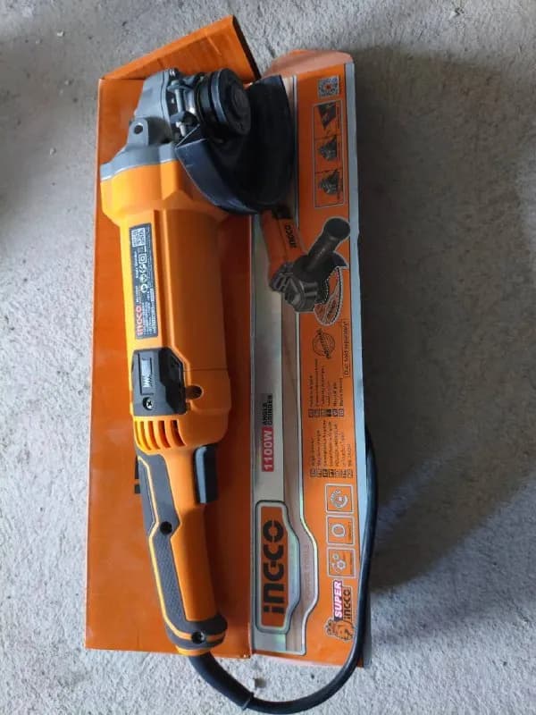 ingco 1100W 125 мм, состояние новой, использовалась один раз. Куплена неделю назад, есть чек, гара — Батуми — 120 ₾