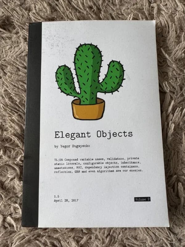 Elegant Object» volume 2 by Yegor Bugayenko — 25$ (66 лар) — Тбилиси — 25 ₾