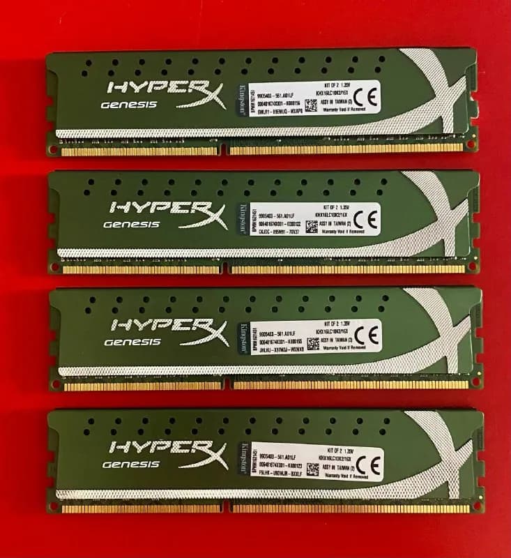 4 модуля памяти Kingston hyper X (KHX16LC10K2) ddr3, 8gb каждый. 350GEL за все. — Тбилиси — 350 ₾