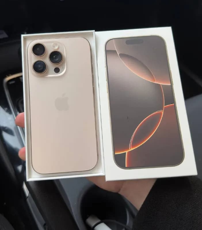 iPhone 16 Pro 256 ГБ ESIM. Без царапин. В идеальном состоянии. В комплекте коробка и кабель. Батарея — Тбилиси — 2 300 ₾