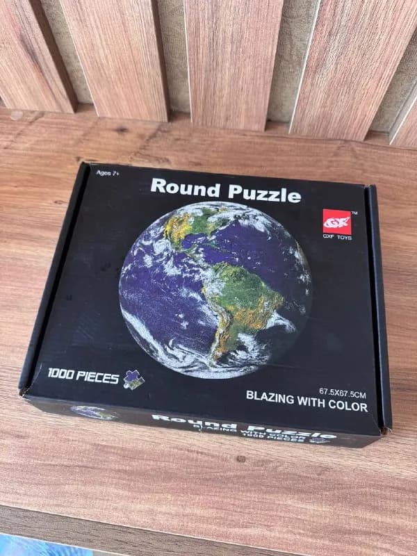 1000 деталей (круглый, Round Puzzle «Blazing with Color», 67,5×67.5 см, изображение Земли) — 15 лари — Батуми — 15 ₾