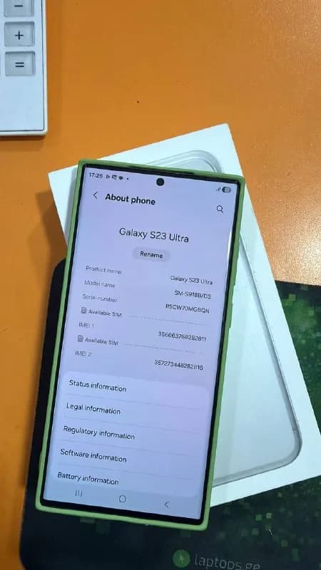 Samsung Galaxy S23 Ultra 256/12GB с 2 SIM-картами, цена в экстренном порядке 1600 GEL. — Батуми — 1 600 ₾