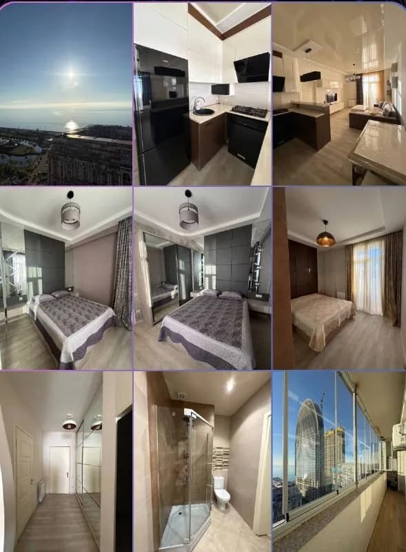 3 комнатная квартира, район #Батуми Молл, школа Евро 2000🌐 — Батуми