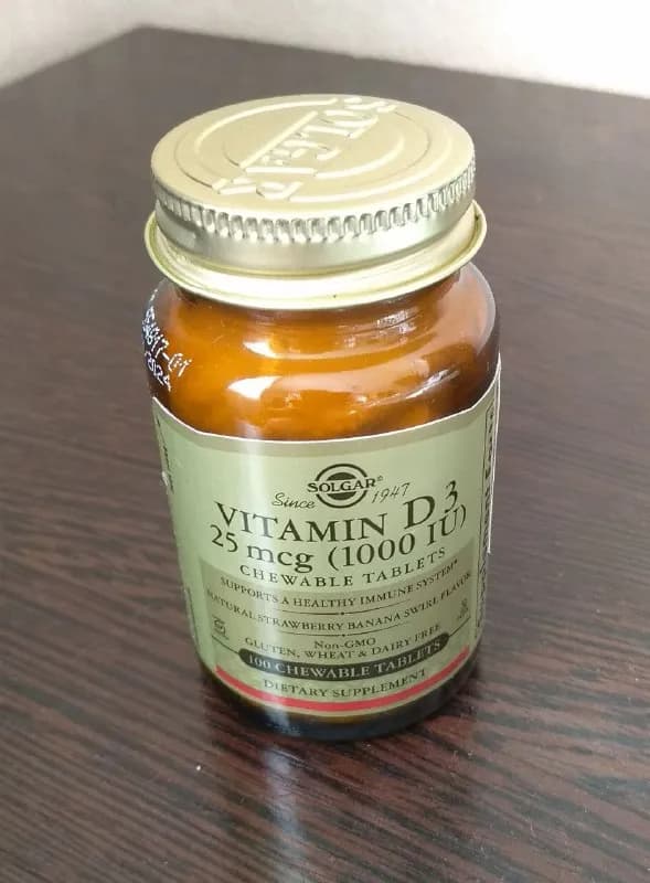 D3 от фирмы SOLGAR. Таблетки для разжевывания, 100 штук. — Тбилиси — 48 ₾