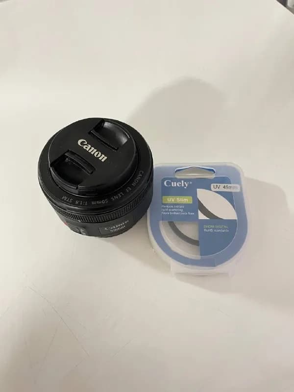 Canon EF 50 mm 1:1.8 STM + UV фильтр к нему — 300 gel — Тбилиси — 300 ₾