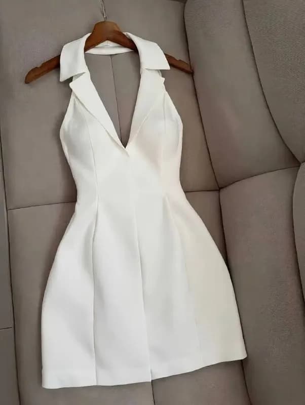 Белое платье на лето до колена — Батуми — 50 ₾