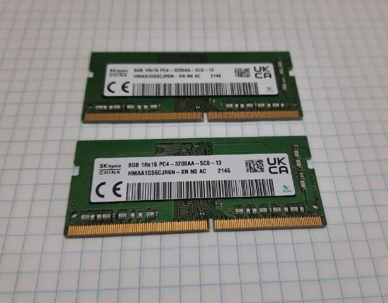 SODIMM DDR4 2×8GB 3200MHz hynix — Тбилиси — 200 ₾