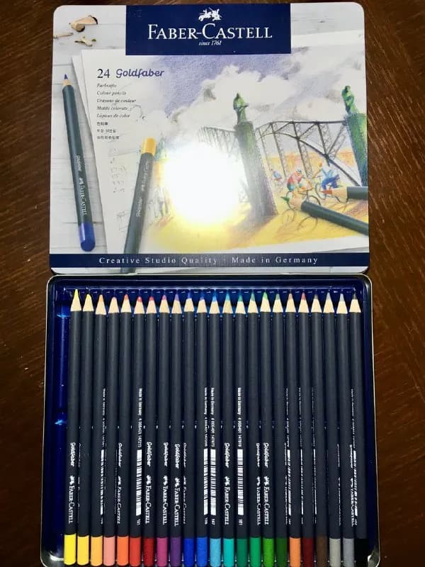 1. Faber Castell pencils, 24 colors — slightly used, 1 pencil (white) lost. 30 GEL. RESERVED — Тбилиси — 30 ₾
