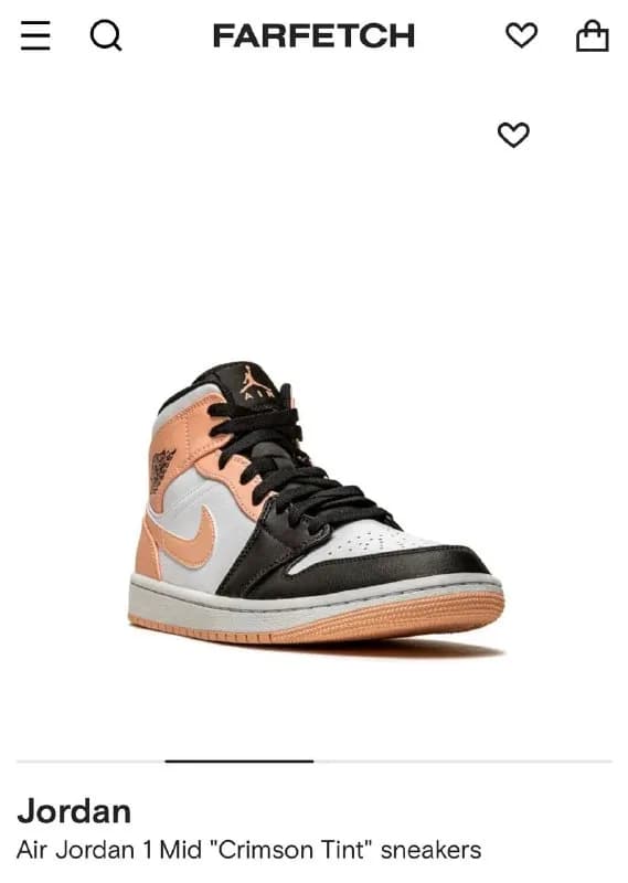 Air Jordan 1 Mid «Crimson Tint» sneakers — Тбилиси — 130 $